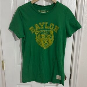 Retro Brand Kids T-Shirt Baylor University Green Large